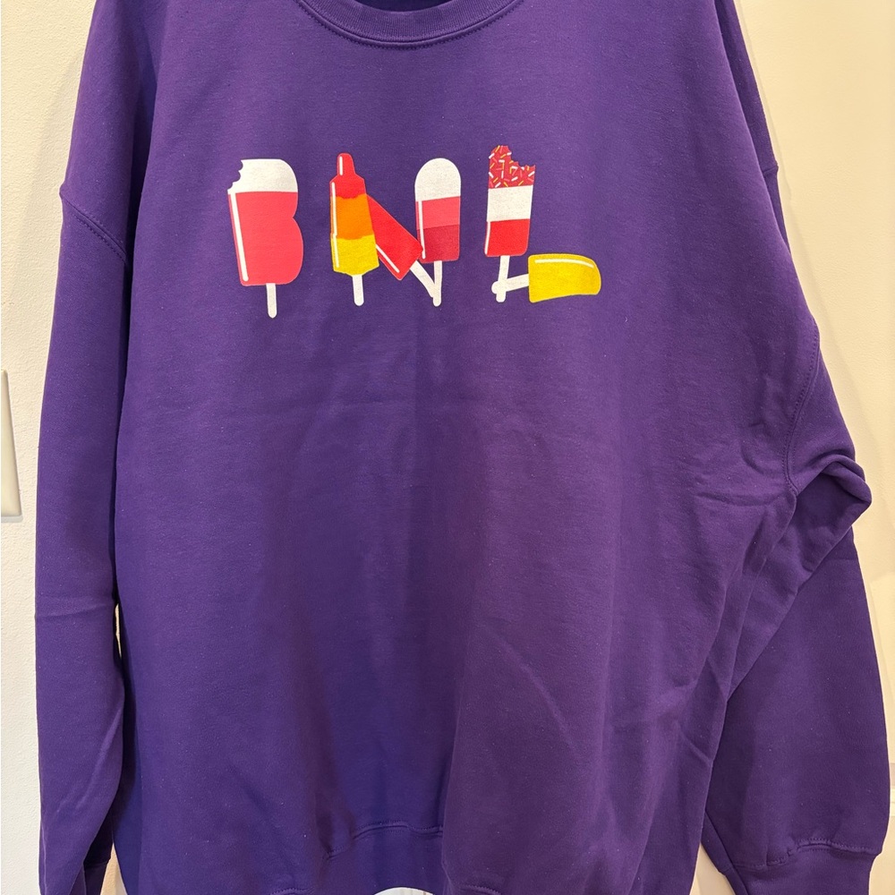 Bare Naked Ladies Popsicle Logo Purple Sweatshirt / Crewneck - Sz: 2XL
